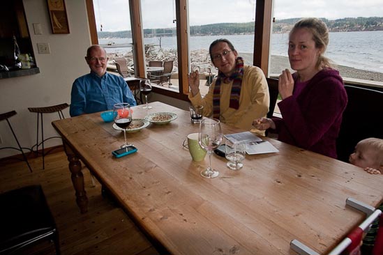 Jim Syck comes for supper