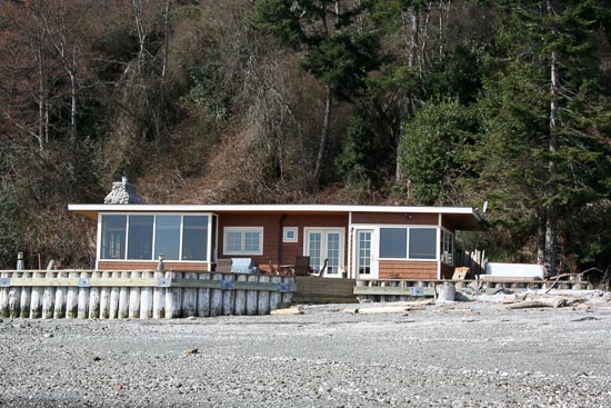 beach view of our house